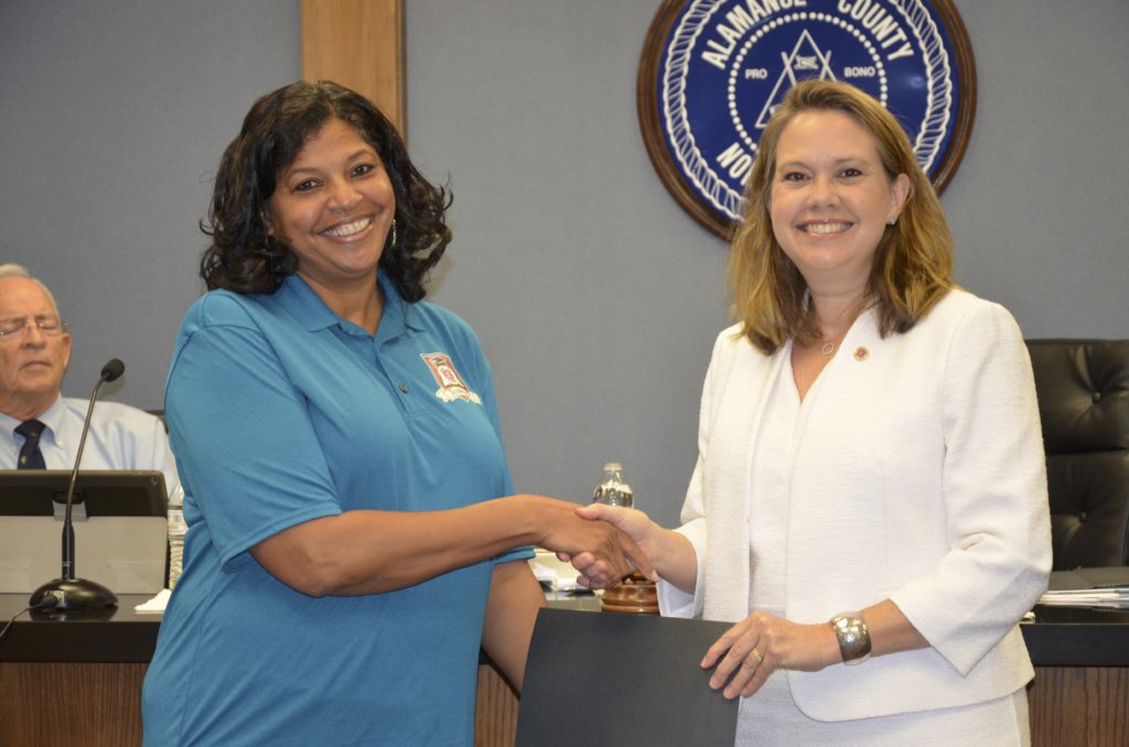Chair Galey Presents Award