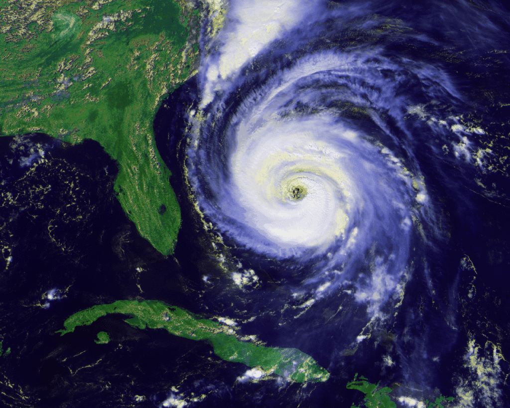 Hurricane Fran Satellite View