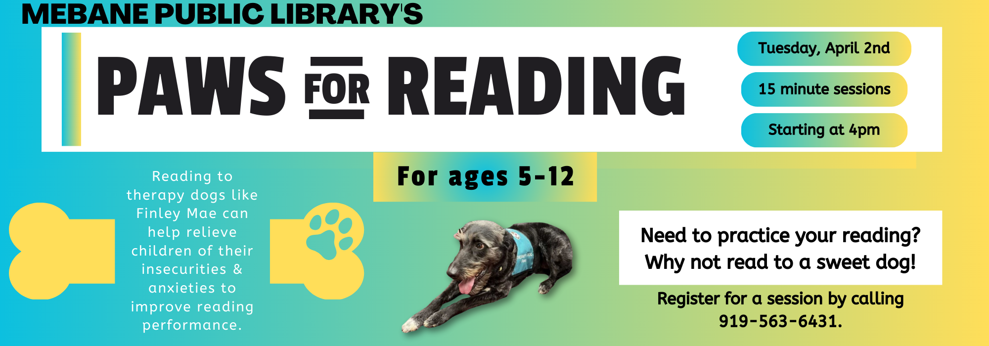 Copy of MEB Paws for Reading April ’24 Website and Digital Sign (10 × 3.5 in)