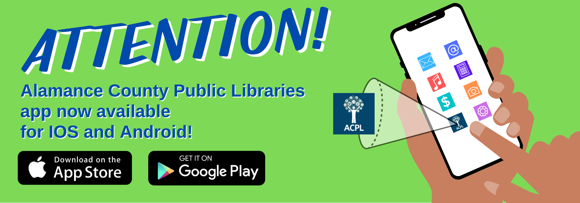 ATTENTION! – Library app