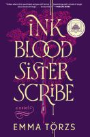 cover of Ink Blood Sister Scribe - purple cover, text in scroll font