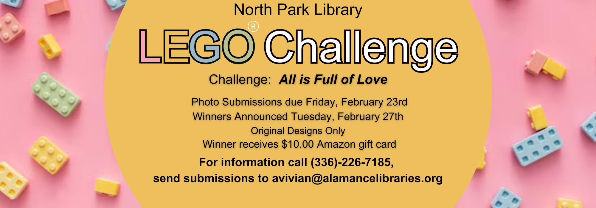 LEGO Challenge at North Park in February