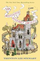 Cover of The Mysterious Benedict Society. Graphic of a whimsical house that looks a little like a castle.