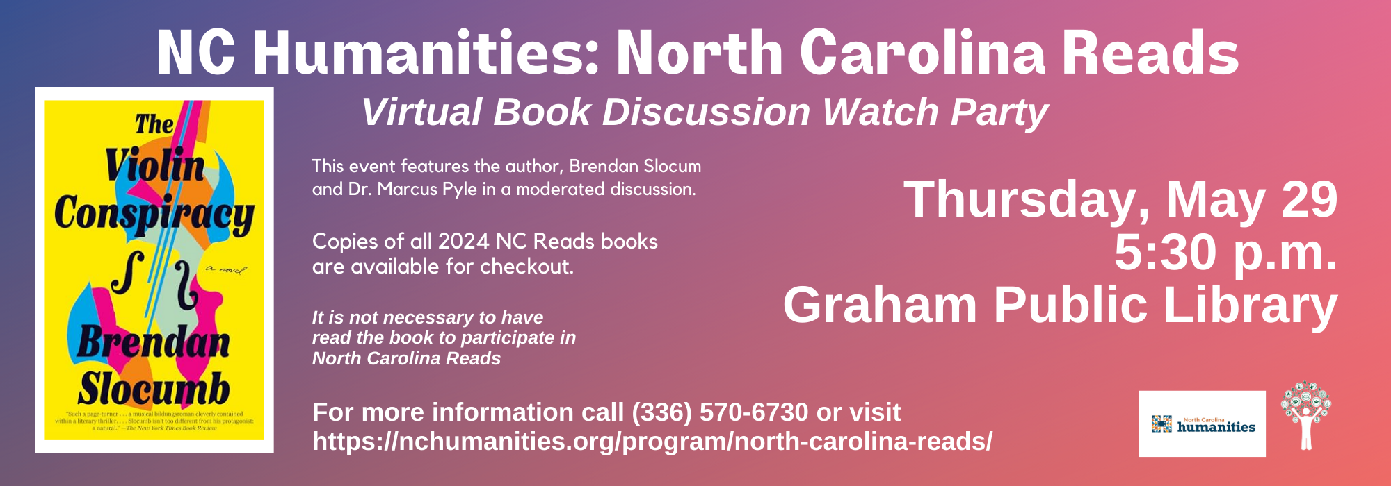 5.29 at 530 pm - NC Reads Beyond Innocence at Graham