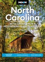 Cover of North Carolina. Photo of a covered bridge surrounded by trees.