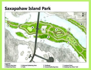 full size map Saxapahaw Island