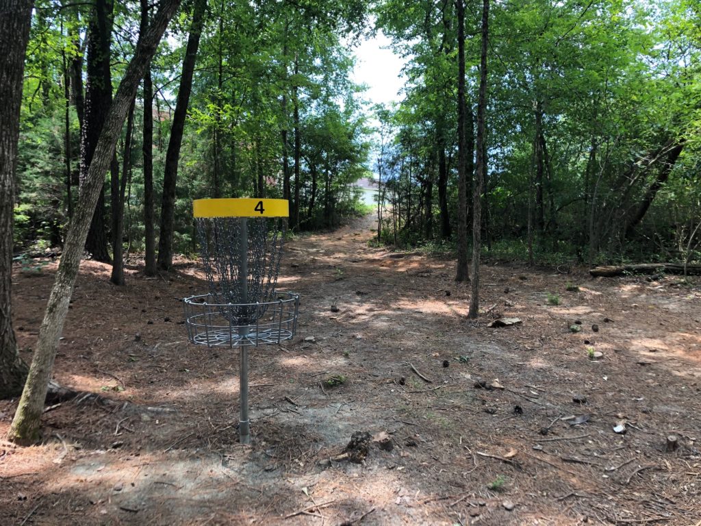 Hole #4 at Pleasant Grove Disc Golf Course