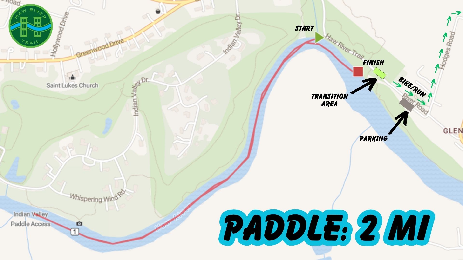 Trailathlon Paddle Trail Map