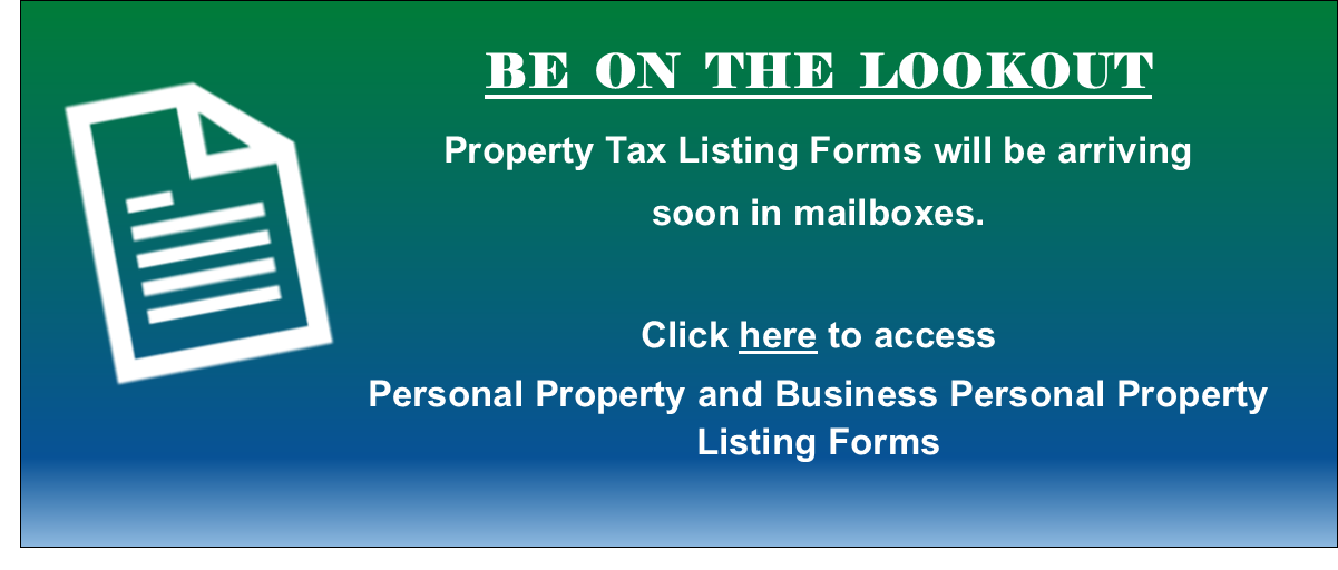 Be on the lookout for listing forms