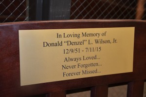 Don "Denzel" Wilson Memorial Bench