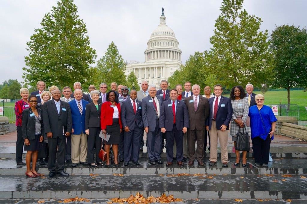 NCACC Board of Directors outside of the Capitol Building