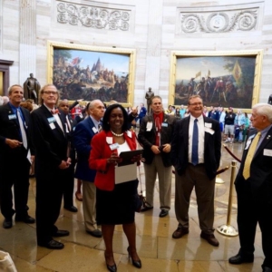 NCACC Board of Directors and staff members touring the US Capitol Building