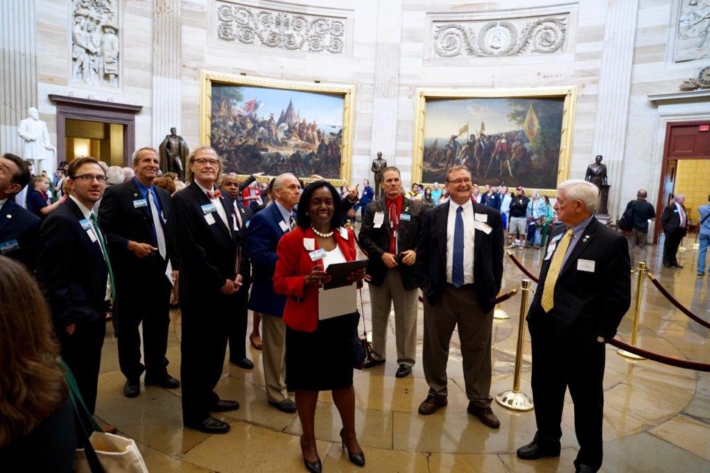 NCACC Board of Directors and staff members touring the US Capitol Building