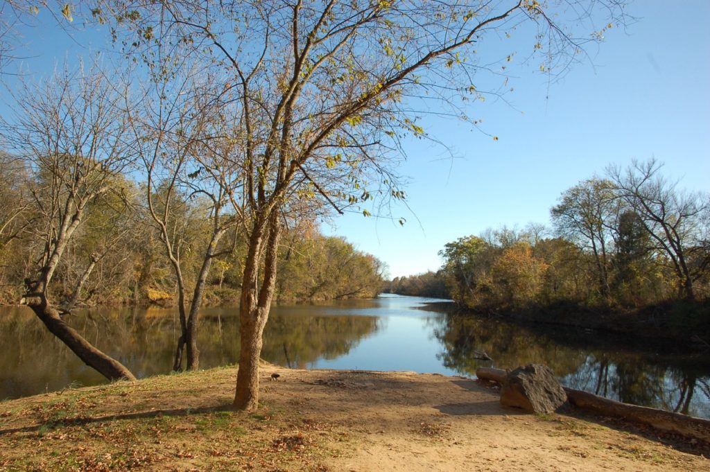 Convergence of Great Alamance Creek and the Haw River