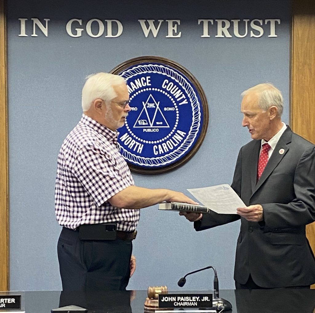 Vice Chair Steve Carter Sworn In